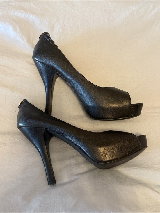 Michael Kors Shoes - Michael Kors Black Peep-Toe Stiletto Pumps